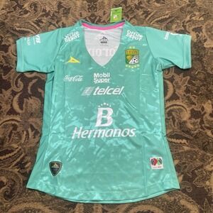 Club Leon FC Home Jersey 2016/17 Liga MX Green Womens Size Large New Pirma